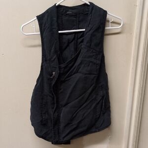 Free People Asymmetrical Zip Vest